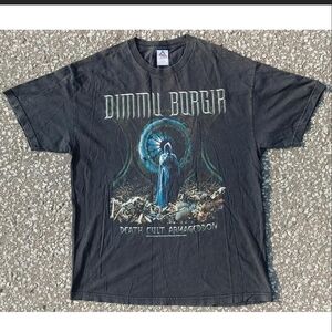 Vtg 2004 Dimmu Borgir Death Cult Armageddon Shirt AAA Alstyle Black Metal XL